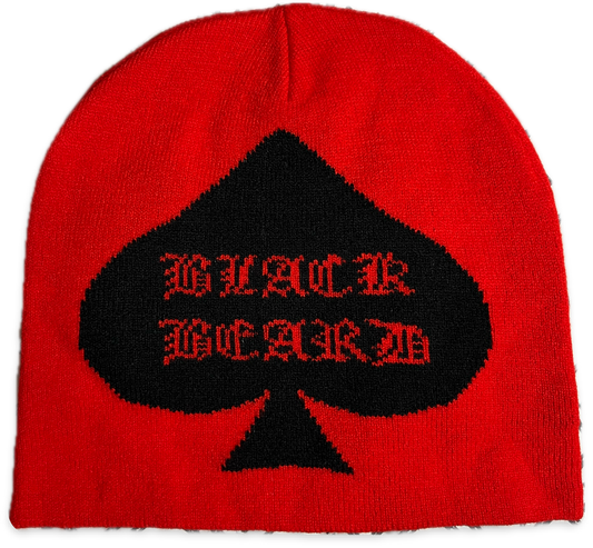 RED BLACK BEANIE